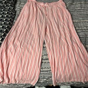 Aerie Wide Leg Flowy Button Up Pants